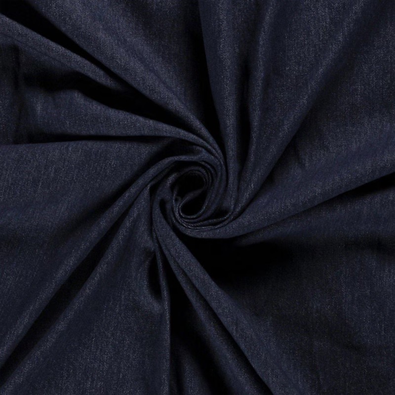 Black Stretch Denim Fabric